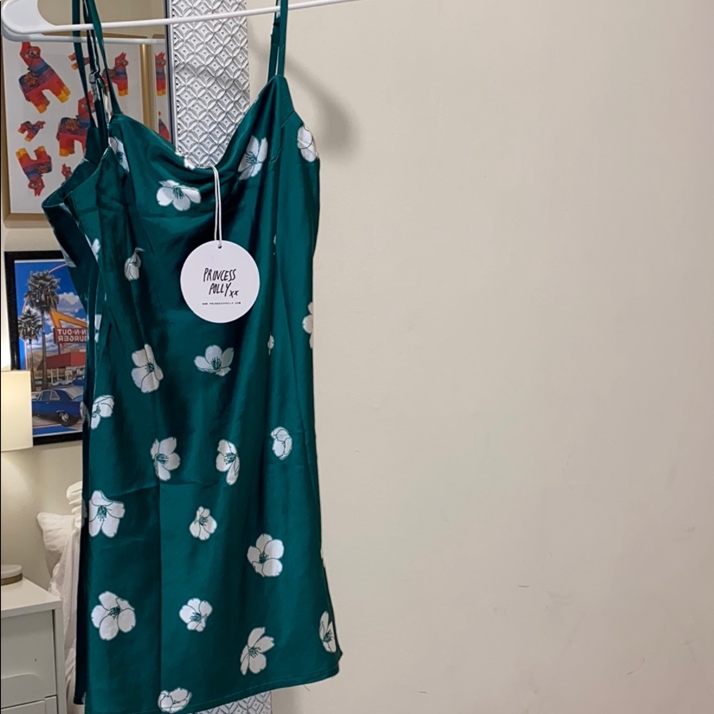 Ultra mini dress green